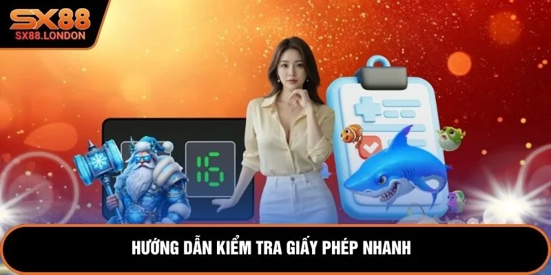 Hướng dẫn kiểm tra giấy phép nhanh